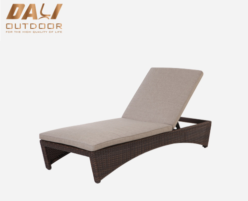 Moderne design aluminium utendørs daybed ramme med pulverbelegg strand solseng